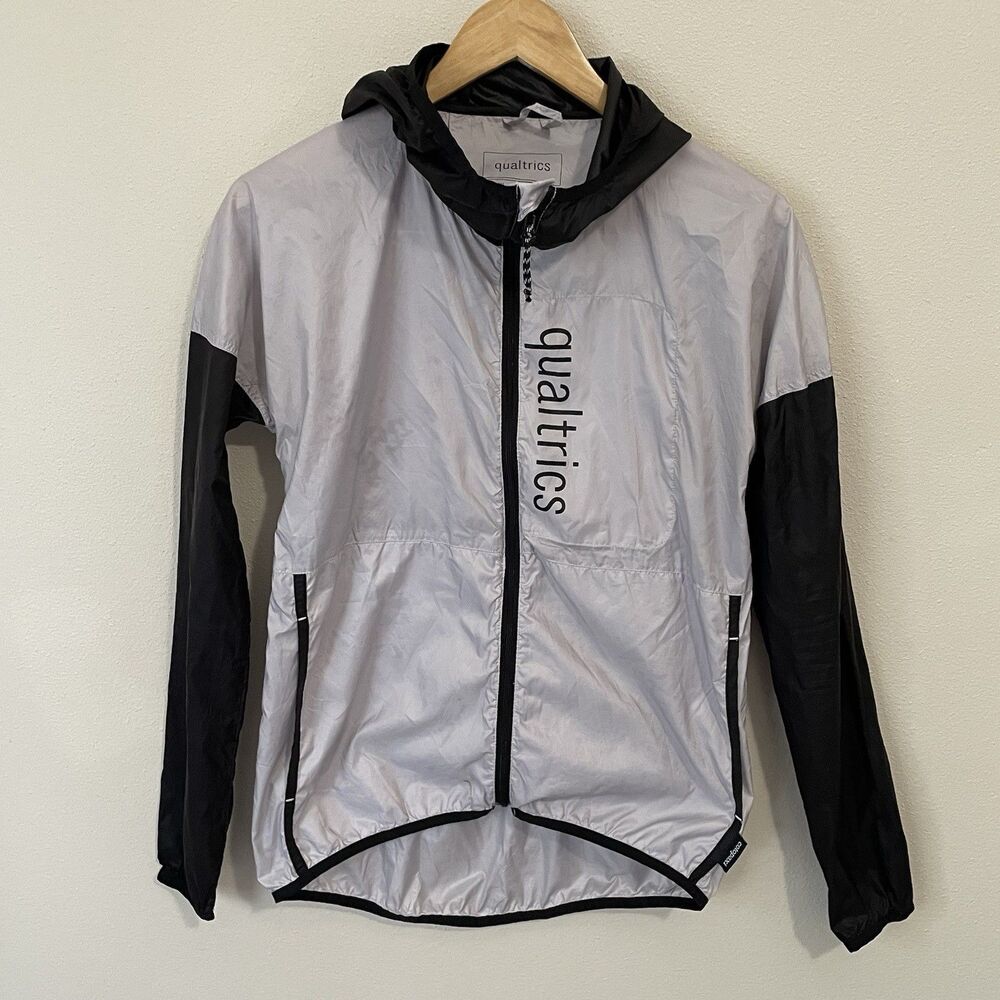 Cotopaxi Teca Technical Windbreaker XS Grey Black Hooded Light Packable Jacket